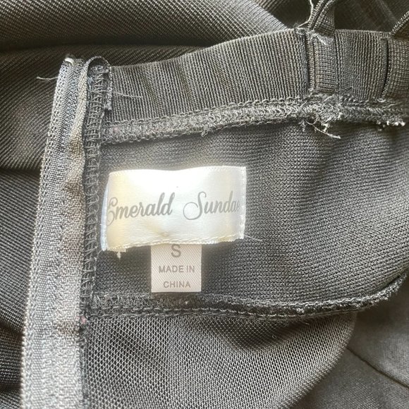 Emerald Sundae Black Dress Juniors Size S - Picture 5 of 8